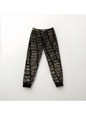 Marvel Legends Pajama Bottoms Faux Gold Large Mens Flashy Text Captain America